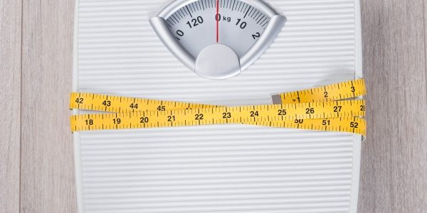 Weight Loss scale and measuring tape